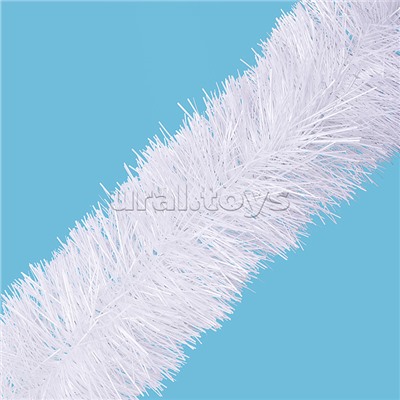 Мишура "Праздничная" белая, 10см х 2м