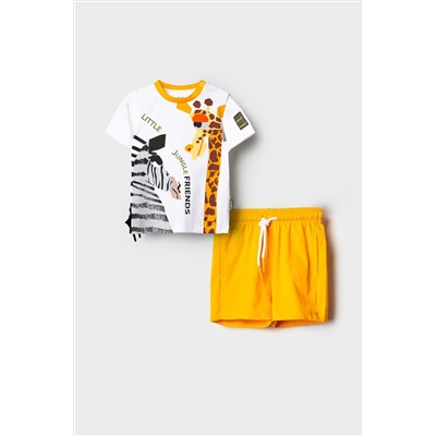 Комплект детский трикотажный для мальчиков: джемпер (футболка), шорты PLAYTODAY, 1243361