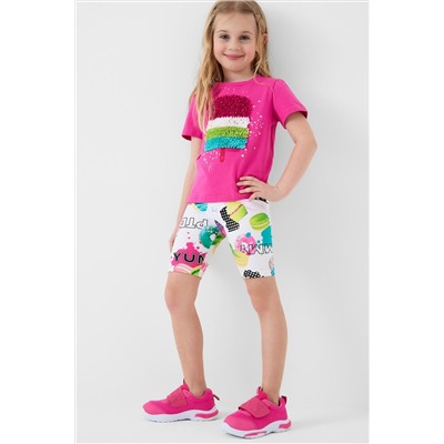 Фуфайка трикотажная для девочек (футболка) PLAYTODAY, 1240301