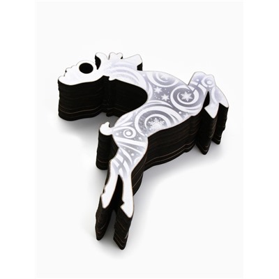 Ёлочная игрушка деревянная «Новый год: олень», набор 10 шт.