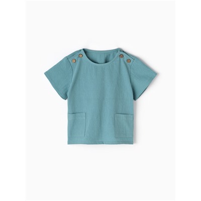 Футболка детская MINAKU, рост 74-80 см, голубая