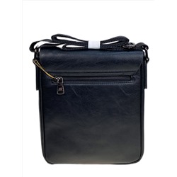 Сумка мужская из натуральной кожи, цвет черный