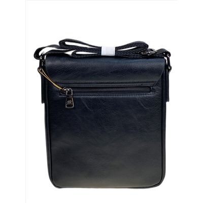 Сумка мужская из натуральной кожи, цвет черный