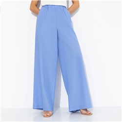 Брюки свободного силуэта, Легкость льна (голубые)