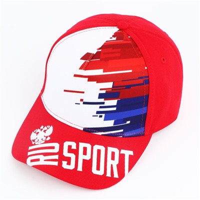 Кепка Ru sport, красная, р-р 56