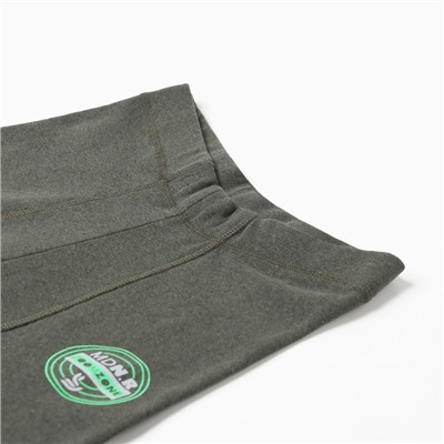 Кальсоны мужские термо, цвет хаки, р-р 60