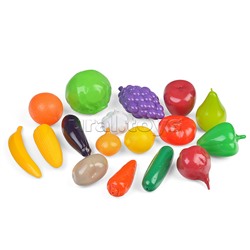 Корзина для супермаркета с фруктами и овощами 18 пр.