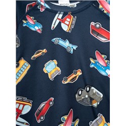 Термокомплект трикот. для мальчиков: фуфайка (футболка) с длин. рук, брюки