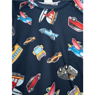 Термокомплект трикот. для мальчиков: фуфайка (футболка) с длин. рук, брюки