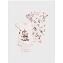 Боди детское трикотажное для девочек, 2 шт в комплекте