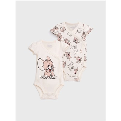 Боди детское трикотажное для девочек, 2 шт в комплекте