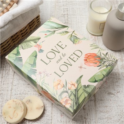 Салфетки махровые «Этель» Botanic, 5 шт., 30×30 см, хлопок 100%, зелёные/розовые