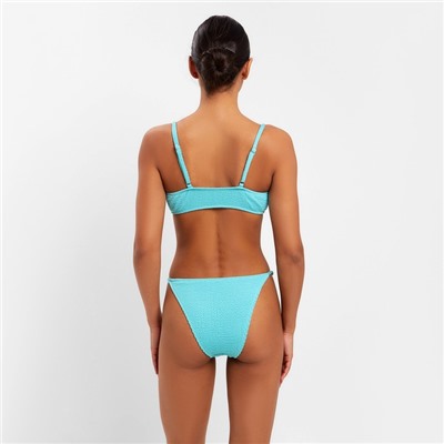 Купальник раздельный фактурный женский MINAKU, бирюзовый, размер 44