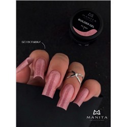 MANITA Гель моделирующий для ногтей с хлопьями юки / Builder Gel Flash №01, 15 мл 28218