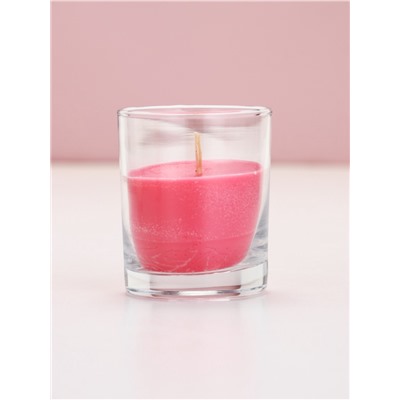 Подарочный набор: гель для душа шампанское 250 мл и свеча, аромат роза, Чистое Счастье