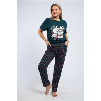 664 Пижама Зайки (Зеленый)