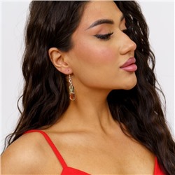 Серьги длинные натуральный камень Радужный кварц, 1050, арт.218.067