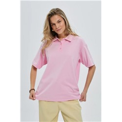 14402 футболка поло женская (Светло-розовый)