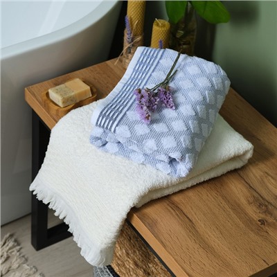 Полотенце махровое Love Life «Аморе» 50×90 см, белый, 100% хл, 450 г/м²