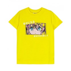 Футболка для девочки 51324 (Желтый)