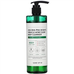 Some By Mi, Miracle Acne Clear, очищающее средство для лечения акне на теле, 400 г (14,10 унций)