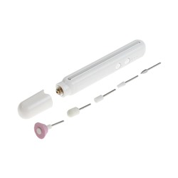 Аппарат для маникюра Luazon LMM-02, портативный, 5 насадок, АКБ, белый