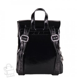 Рюкзак женский кожаный 5922-1Q black  Polina&Eiterou в Новосибирске