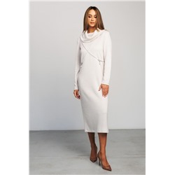 Платье свитер миди 391MLK (Молочный)