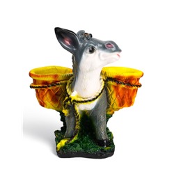 Декоративное кашпо для цветов «Ослик», 26×33×34 см, гипс