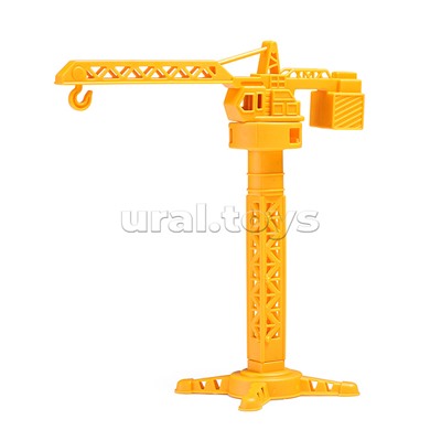 Машина "Автокран" с дорожными знаками, в коробке