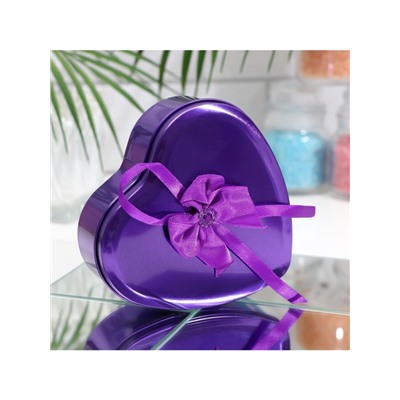 Мыльные розы и медвежонок, набор фиолетовый