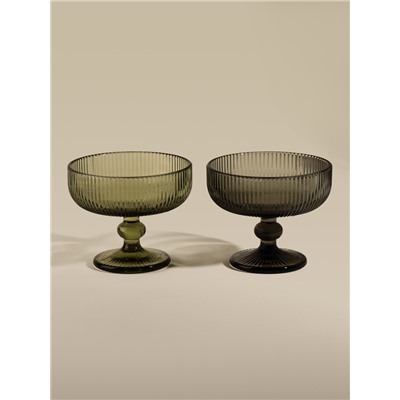 Креманка SL Home «Модерн», 300 мл, 12×10 см, стекло, оттенок МИКС