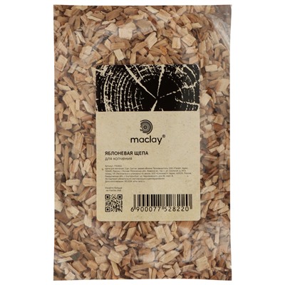 Щепа для копчения Maclay «Яблоня», 400±40 г