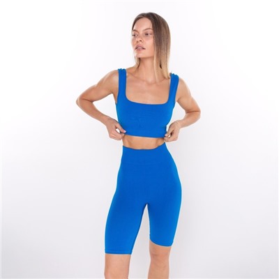 Топ спортивный женский Little Secret, ярко-синий, размер 42 (S)