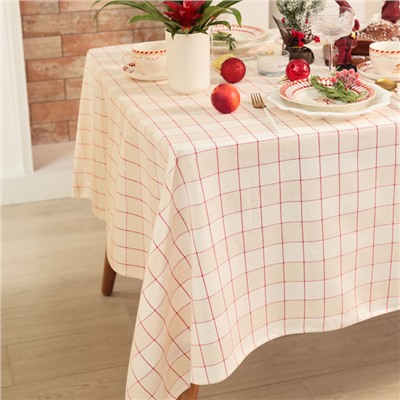 Скатерть «Этель» Bright cage, 110×149 см, 100% хлопок, рогожка 186 г/м²