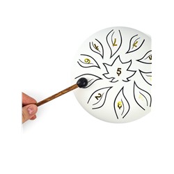 Глюкофон, цветок белый, 11 лепестков, 18×18×11 см