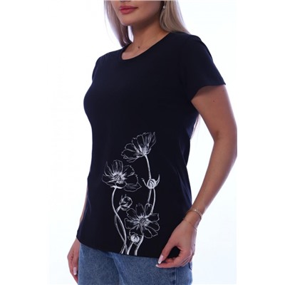 Футболка женская ФЖ060 (Черный)