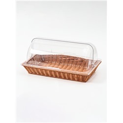 УЦЕНКА Хлебница «Крем» плетеное основание 53×32 см