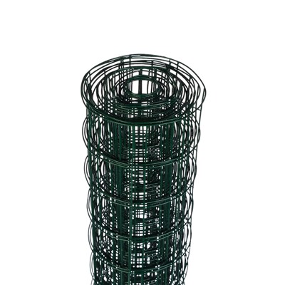 Сетка сварная с ПВХ покрытием, 5×0.5 м, ячейка 50×50 мм, d=1 мм, металл, Greengo