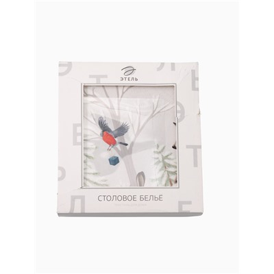 УЦЕНКА Скатерть Этель "Новогоднее чудо" d=220см +/-3см с ВГМО, 100%хл, саржа 190гр/м2