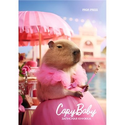 Записная книжка А6  64л клетка "МИНИ КАПИБАРБИ" 64-3622 Проф-Пресс