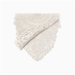 Дорожка на стол Этель ажурная, бежевая 40×90 см, 100%п/э