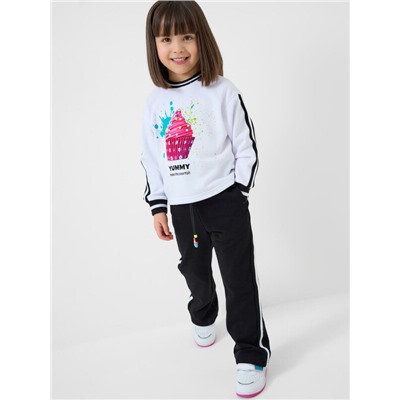 Комплект трикотажный для девочек: толстовка, брюки