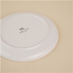 Тарелки SL Home «Гато», d=24 см, набор 2 шт., фарфор, белые