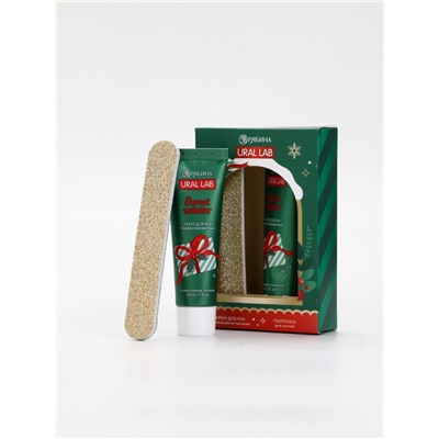 Подарочный набор новогодний Happy New Year: крем для рук и пилочка для ногтей, питание, URAL LAB