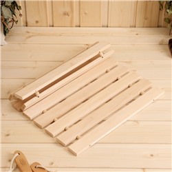 Коврик - сидушка для бани и сауны «Эконом», 41×35 см, деревянный, «Добропаровъ»