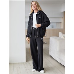 Зип худи на молнии из петельчатого футера трехнитки с резинкой по низу и манжетами