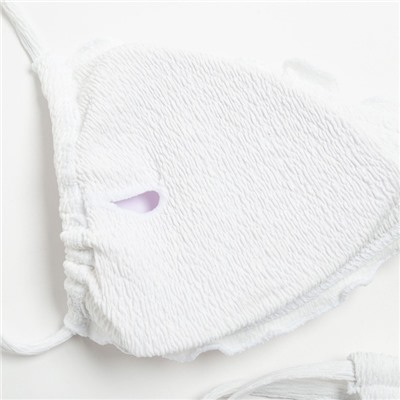 Купальник раздельный с завязками женский MINAKU, размер 42, белый