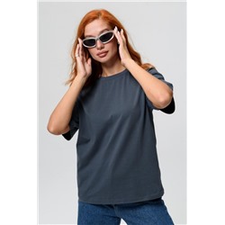 Футболка оверсайз женская 14415/1 (Графит)