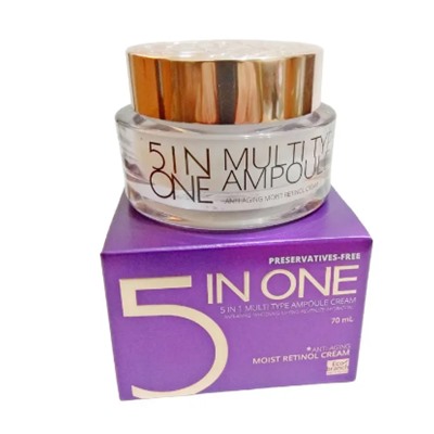 Eco Branch Антивозрастной крем с ретинолом  5в1 5 In One Moist Retinol Cream Anti- Aging